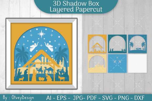 Bringing the Story to Life with a 3D Nativity Scene Christmas Layered Design