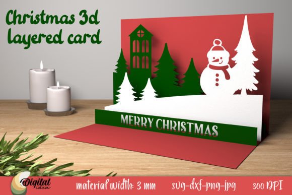 Bringing Winter to Life: The Magic of Layered Papercut Card 3D Designs