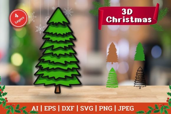 Crafting Depth: The 3D Layered Christmas Tree