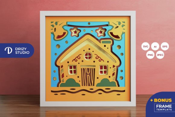 Crafting Depth: The Rise of the Gingerbread House 3D Shadow Box in Modern Holiday Decor