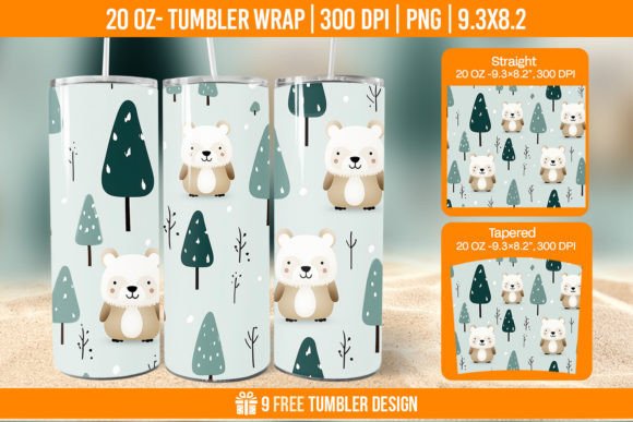 Crafting Winter Magic: A Guide to 3D Bear in Snow Tumbler Wrap Designs