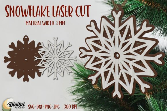 Elevate Designs with Layered Snowflake Patterns
