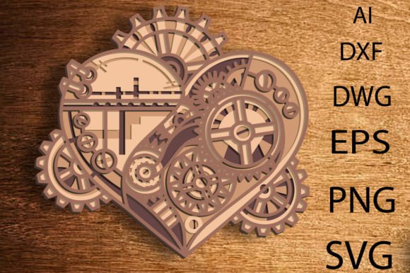 Elevate Projects with 3D Heart Mandala Art