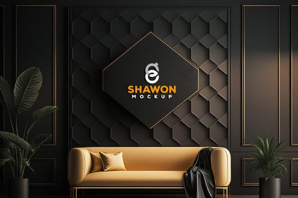 Elevating Brand Perception with a Luxury Interior Logo Mockup