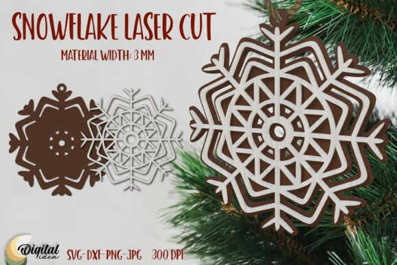 Elevating Winter Decor with Precision 3D Snowflake LaserCut Designs