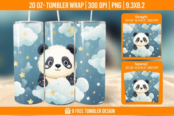 Evaluating 3D Panda Tumbler Wrap Designs for Sublimation Projects