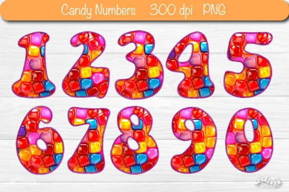 Evaluating Baby Shower 3D Numbers PNG Candy Party for DIY Projects