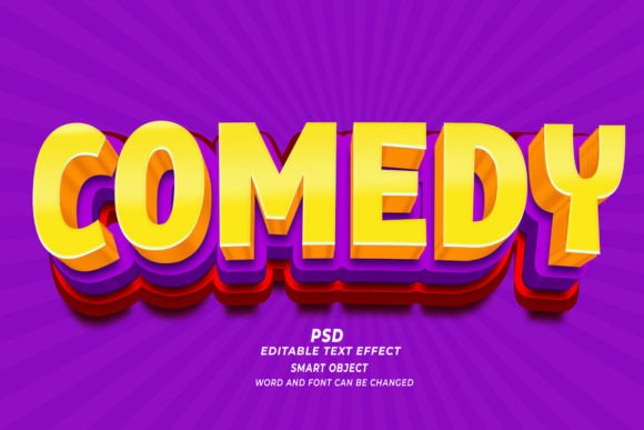 Evaluating the Comedy PSD 3D Editable Text Effect for Creative Projects