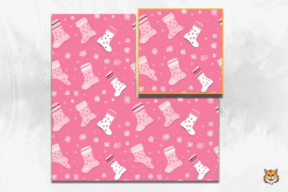 Festive Christmas Socks Seamless Pattern Ideas