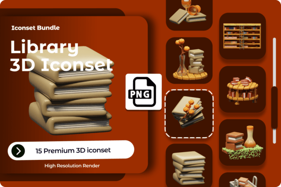 Integrating the 3D Library Icon 15 Image into Modern Digital Workflows