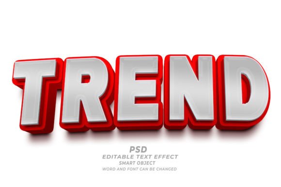 Master Trend PSD 3D Editable Text Effect Designs