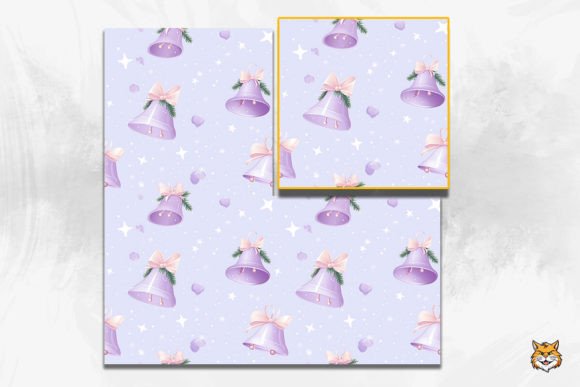 Pastel Christmas Bell Seamless Pattern Guide