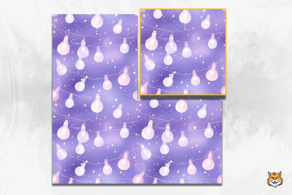 Pastel Christmas Lights Seamless Pattern Guide