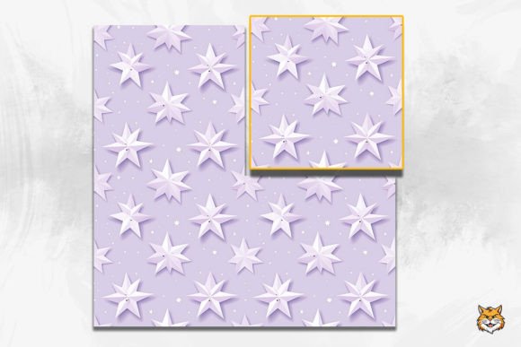 Pastel Christmas Star Seamless Pattern Guide