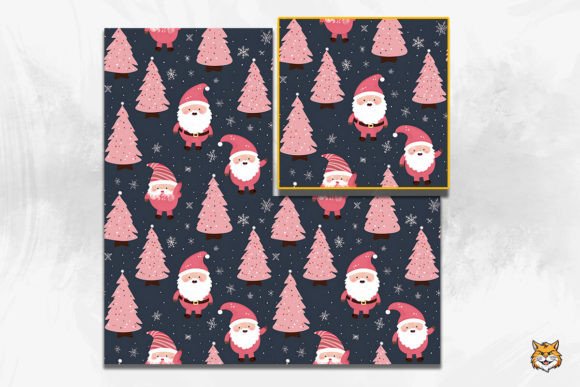 Santa Claus Seamless Pattern 1: Festive Design Made Easy