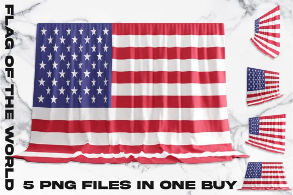 United States 3d Flag Bundle: Premium Design Assets