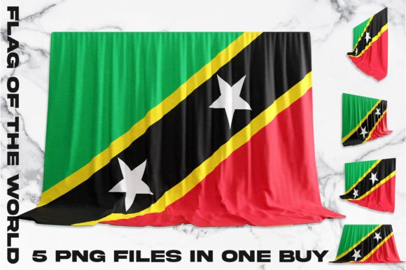 Unlock Global Creativity with the Saint Kitts and Nevis 3D Flag Bundle