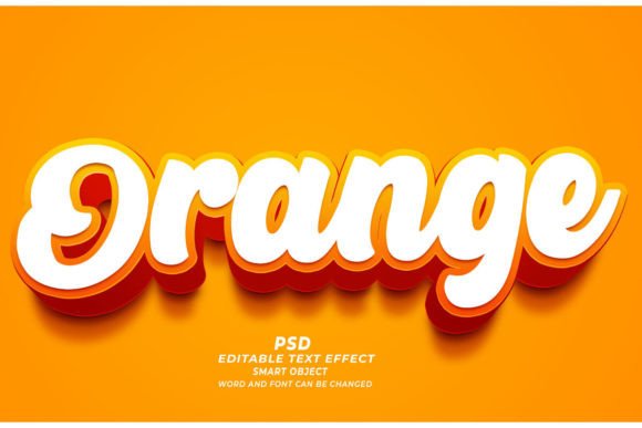 Unlock Professional Design with the Orange PSD 3D Editable Text Effect