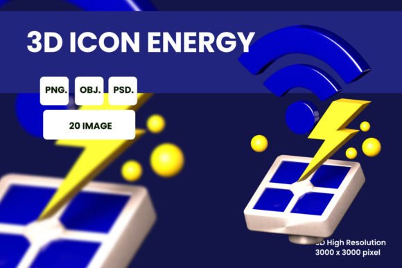 Unlocking Potential with 3D Icon Energy Assets
