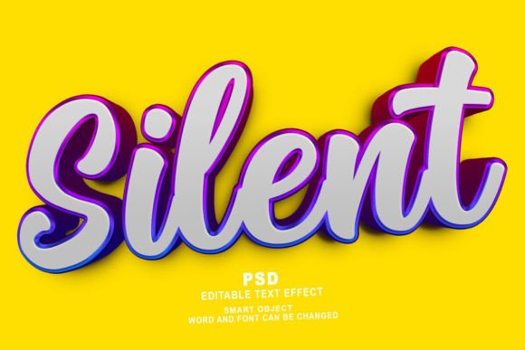 Unlocking Professional Design with the Silent PSD 3D Editable Text Effect