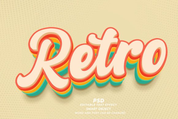 Unlocking Vintage Vibes with a Retro PSD 3D Editable Text Effect