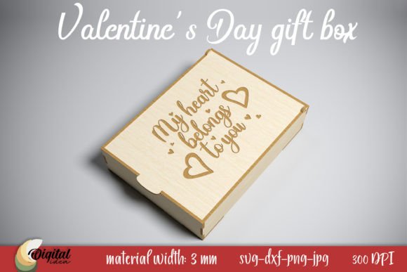 Valentine's Quote SVG 3D Gift Box Guide